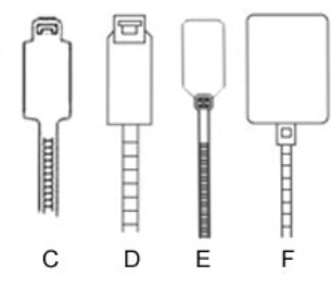 Kabelbinder incl Markeerlabel (28×20) LB 130×2,5mm – Naturel